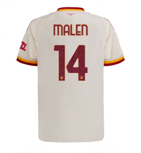 AS Roma Donyell Malen #14 Venkovní Dres 2026-27 Krátký Rukáv AS Roma Donyell Malen #14 Venkovní Dres 2026-27 Krátký Rukáv